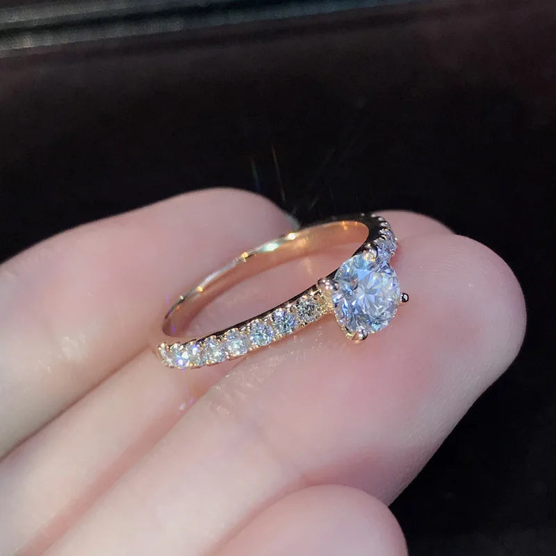 2026 Trendy Crystal Zircon Engagement Claws Design Rings For Women Female Wedding Jewelry Accessories Gift Fashion Women Rings