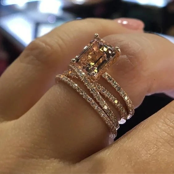 2026 Trendy Crystal Zircon Engagement Claws Design Rings For Women Female Wedding Jewelry Accessories Gift Fashion Women Rings