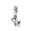 Original 925 Sterling Silver Charms Love Pets Dog Cat Paw Print Pendant Beads Fit Brand Bracelets Necklaces Women DIY Jewelry