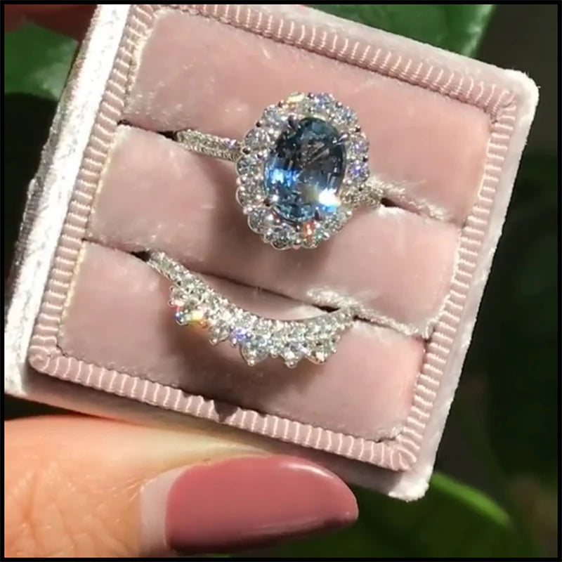 2026 Trendy Crystal Zircon Engagement Claws Design Rings For Women Female Wedding Jewelry Accessories Gift Fashion Women Rings