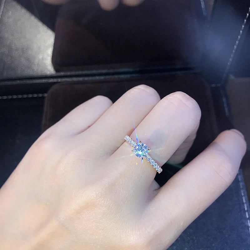 2026 Trendy Crystal Zircon Engagement Claws Design Rings For Women Female Wedding Jewelry Accessories Gift Fashion Women Rings