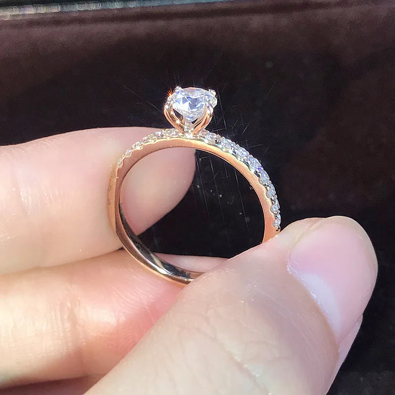 2026 Trendy Crystal Zircon Engagement Claws Design Rings For Women Female Wedding Jewelry Accessories Gift Fashion Women Rings