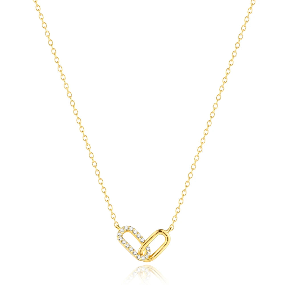 Aide 925 Sterling Silver Trendy INS Style Various Pendant Necklaces For Women Zircon Snake Heart Charm Clavicle Choker Jewelry