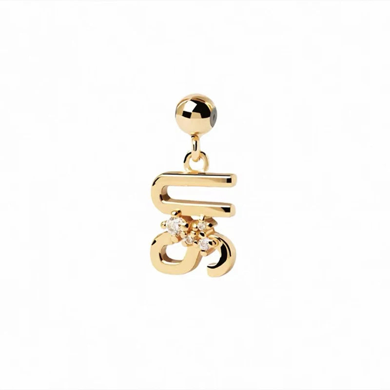 New 925 Sterling Silver Diy Women Necklace Alphanumeric Constellation Charm Personality Charm Free with Choker Fine Jewelry
