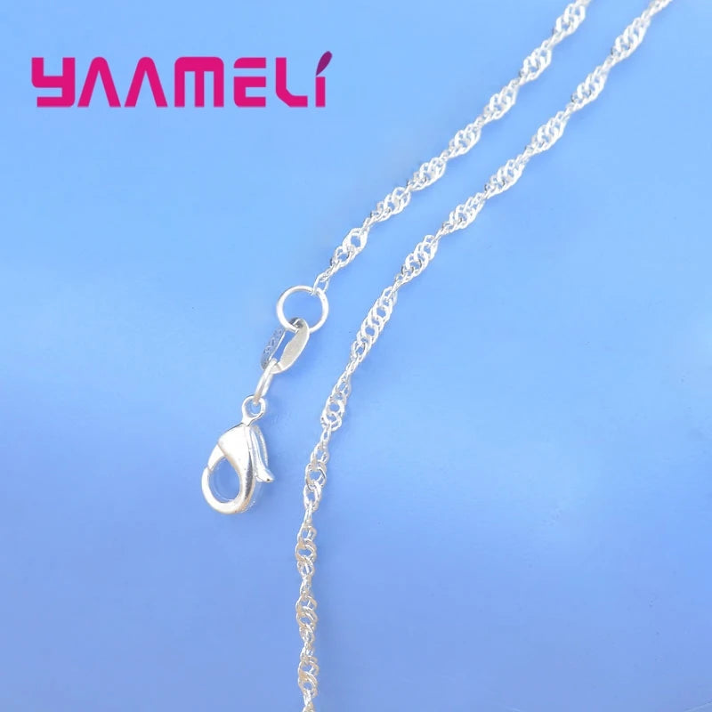 Big Sale Sample Order 20Pcs Mix 20 Styles 18" Genuine 925 Sterling Silver Link Necklace Set Chains+Lobster Clasps