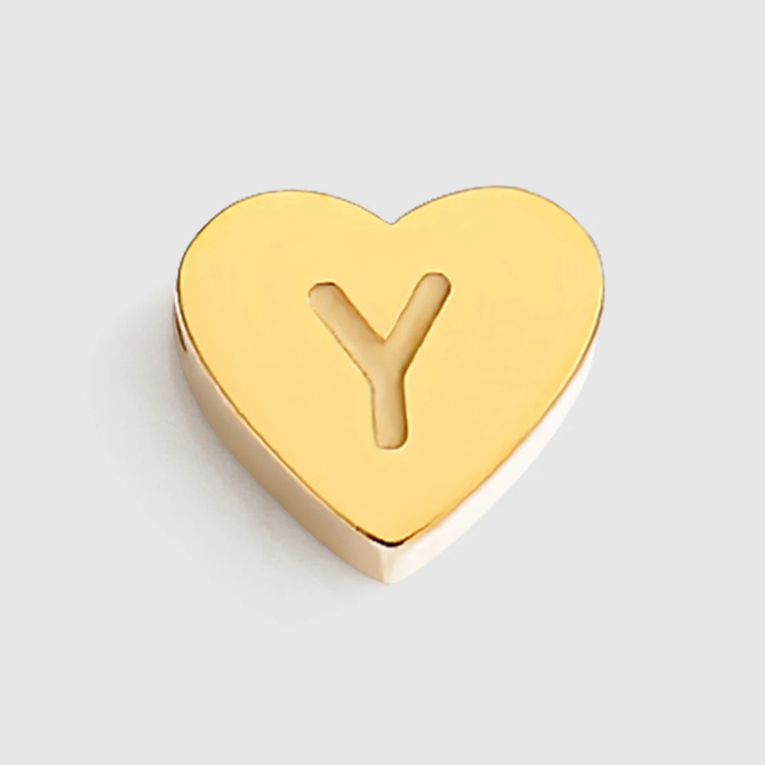 EMANCO Initial Name Heart Shape Pendant for Necklaces Stainless Steel Necklace for Women Bracelet Make Earrings Jewelry