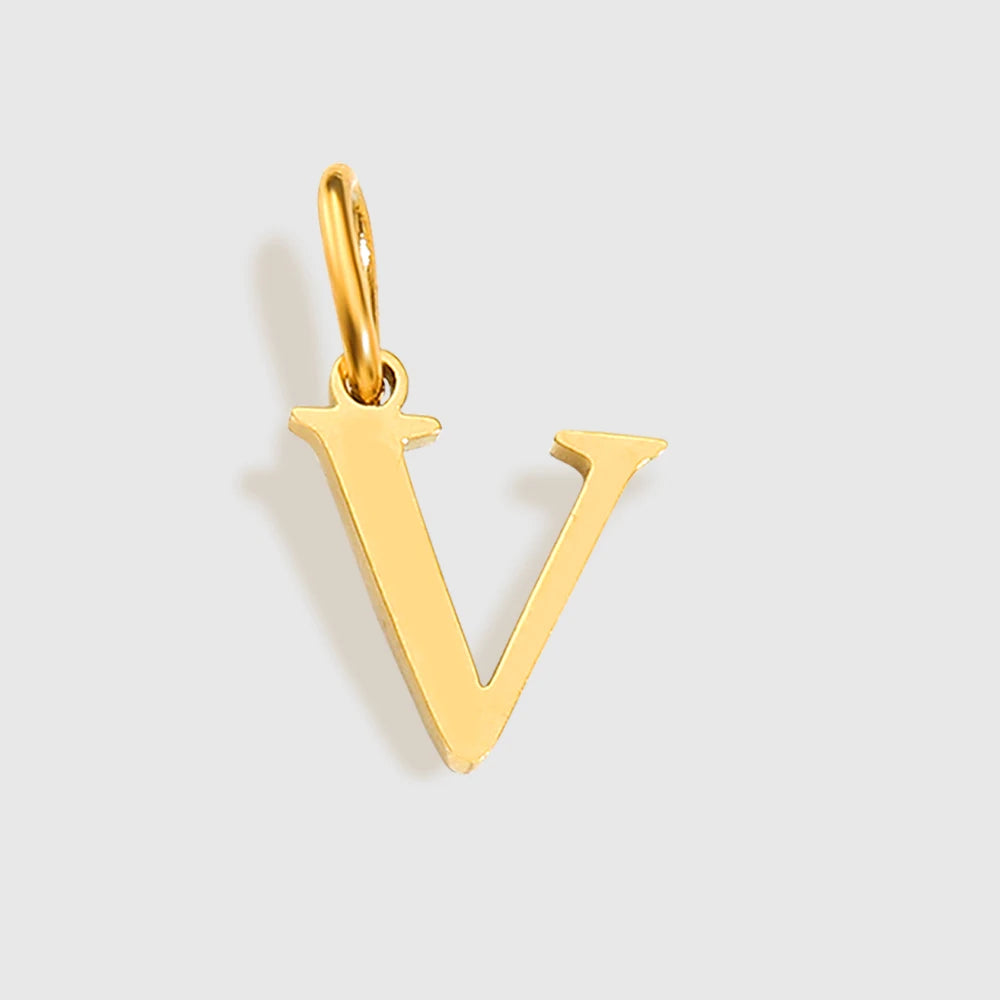 EMANCO Initial Alphabet Pendant Stainless Steel Charms for Making Necklace Minimalism Accessories Women's Jewelry Wholesale