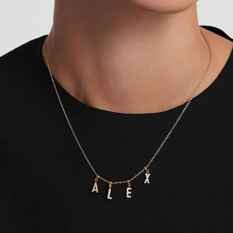 New 925 Sterling Silver Diy Women Necklace Alphanumeric Constellation Charm Personality Charm Free with Choker Fine Jewelry