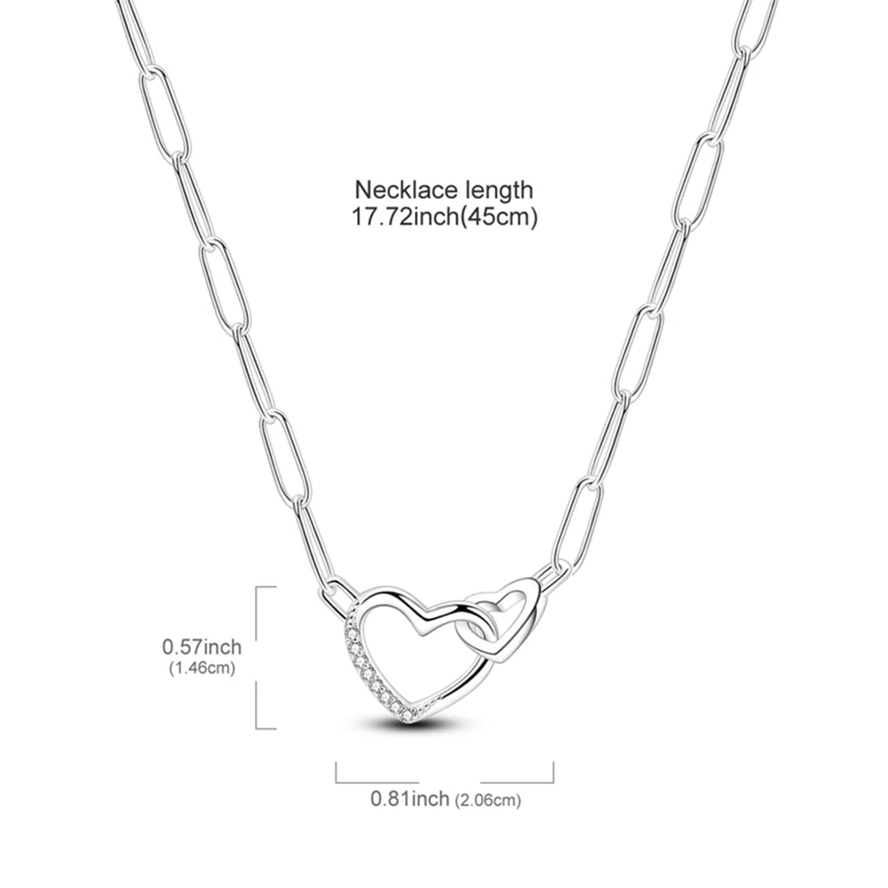 Simple and Elegant 925 Sterling Silver Seashell Teardrop Four-Leaf Clover Star Moon Bible Crystal Lock Necklace Precious Gifts