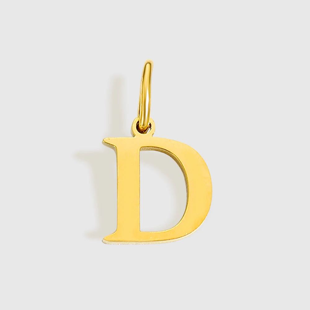 EMANCO Initial Alphabet Pendant Stainless Steel Charms for Making Necklace Minimalism Accessories Women's Jewelry Wholesale