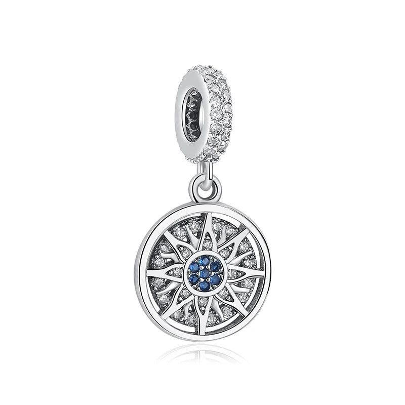 925 Sterling Silver Charms Fit Original Bracelets Star Moon Sun Spaceman Pendant Beads DIY Women Necklaces Jewelry