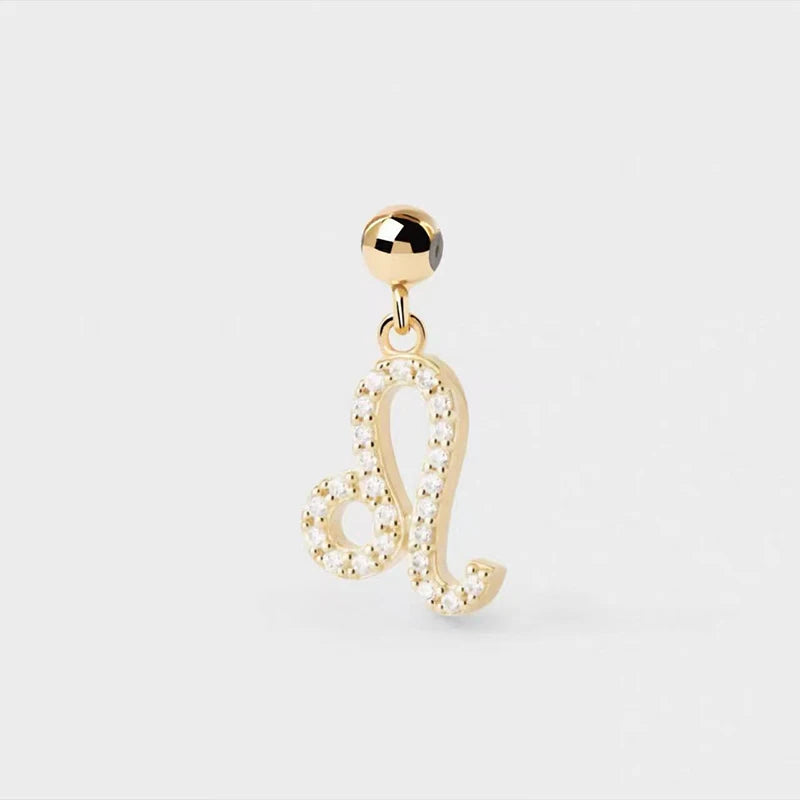 New 925 Sterling Silver Diy Women Necklace Alphanumeric Constellation Charm Personality Charm Free with Choker Fine Jewelry