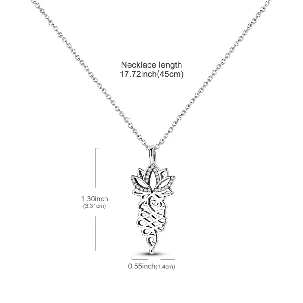 Simple and Elegant 925 Sterling Silver Seashell Teardrop Four-Leaf Clover Star Moon Bible Crystal Lock Necklace Precious Gifts