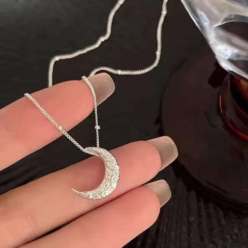 PANJBJ 925 Sterling Silver Line Necklace for Women Girl Fashion Concise  Individuality Jewelry Birthday Gift Dropshipping
