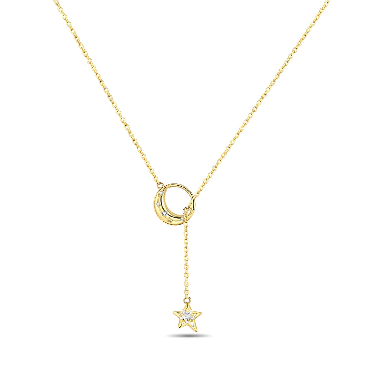 Minimalist Dainty 925 Sterling Silver Heart Lock and Key Y-shaped Chain Necklace 18K Gold Plated Jewelry Gift For Women Birthday