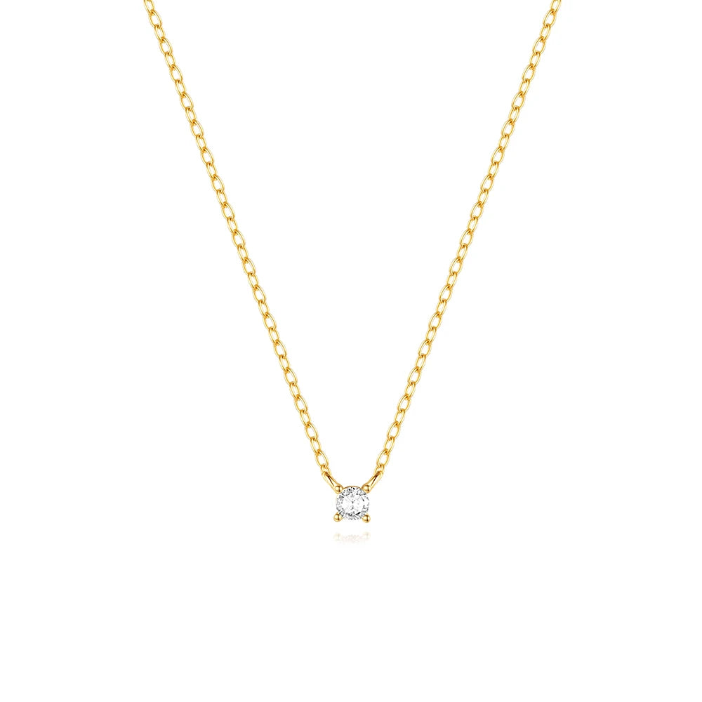 Aide 925 Sterling Silver Trendy INS Style Various Pendant Necklaces For Women Zircon Snake Heart Charm Clavicle Choker Jewelry