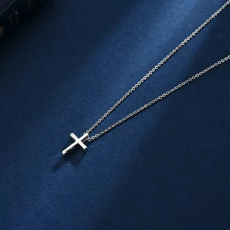 PANJBJ 925 Sterling Silver Line Necklace for Women Girl Fashion Concise  Individuality Jewelry Birthday Gift Dropshipping