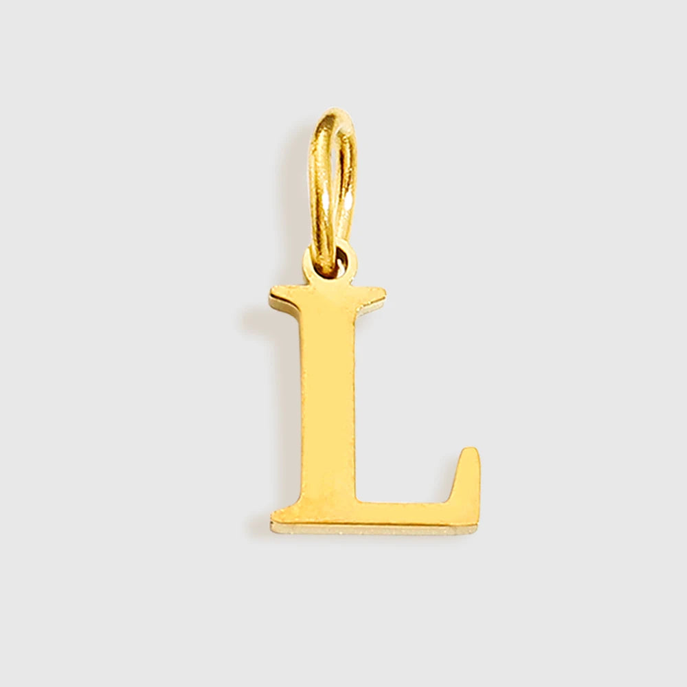EMANCO Initial Alphabet Pendant Stainless Steel Charms for Making Necklace Minimalism Accessories Women's Jewelry Wholesale
