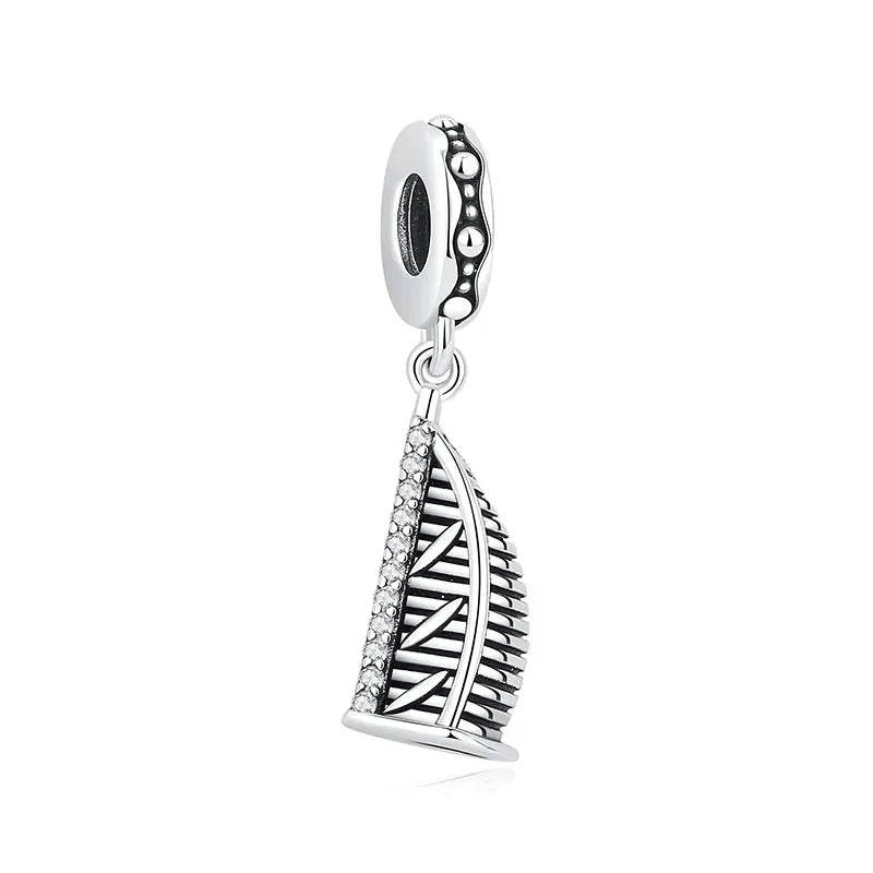 Original 925 Sterling Silver Charms Love Travel London Bus Paris Eiffel Tower Beads Fit Bracelets Necklaces Women DIY Jewelry