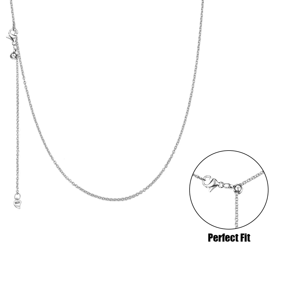 Simple and Elegant 925 Sterling Silver Seashell Teardrop Four-Leaf Clover Star Moon Bible Crystal Lock Necklace Precious Gifts