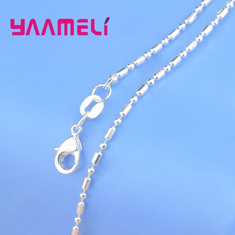 Big Sale Sample Order 20Pcs Mix 20 Styles 18" Genuine 925 Sterling Silver Link Necklace Set Chains+Lobster Clasps