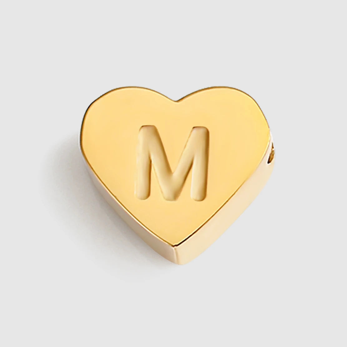 EMANCO Initial Name Heart Shape Pendant for Necklaces Stainless Steel Necklace for Women Bracelet Make Earrings Jewelry