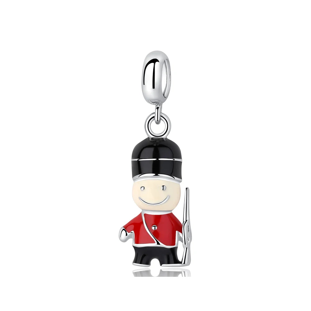 Original 925 Sterling Silver Charms Love Travel London Bus Paris Eiffel Tower Beads Fit Bracelets Necklaces Women DIY Jewelry