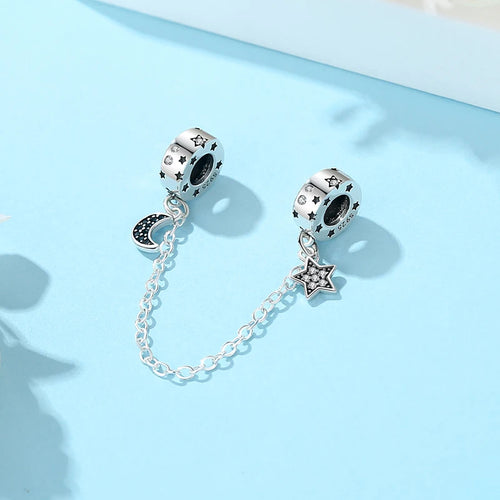 925 Sterling Silver Charms Fit Original Bracelets Star Moon Sun Spaceman Pendant Beads DIY Women Necklaces Jewelry