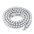 KNOBSPIN GRA Certified Moissanite Tennis Necklace 2/3/4/5/6.5mm Solid 925 Sterling Silver Diamond Tennis Necklaces for Women Man