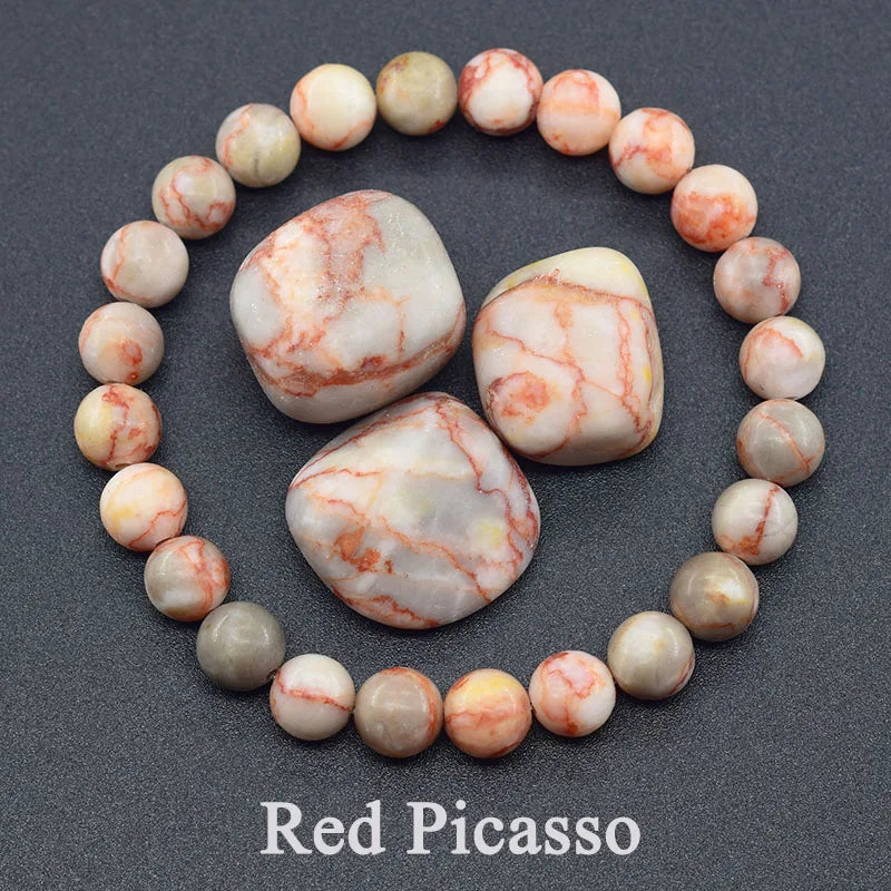 Real 5A Natural Lapis Lazuli Stone Beads Bracelet Homme Elastic High Quality Energy Healing Jewelry for Women Gift for Boyfriend