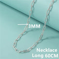 Andara Authentic 925 Sterling Silver Paper Clip Necklace With 18k Gold Plated Chain Necklace For Men And Women