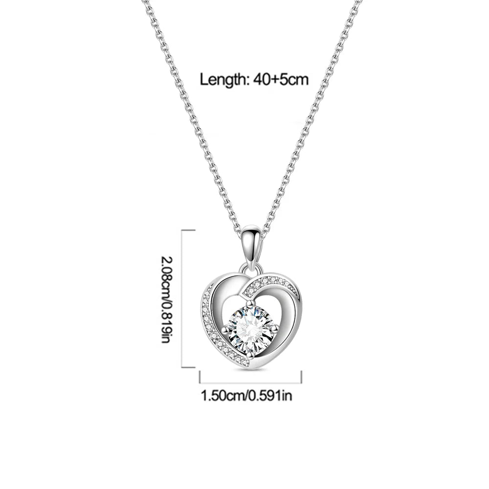 Simple and Elegant 925 Sterling Silver Seashell Teardrop Four-Leaf Clover Star Moon Bible Crystal Lock Necklace Precious Gifts