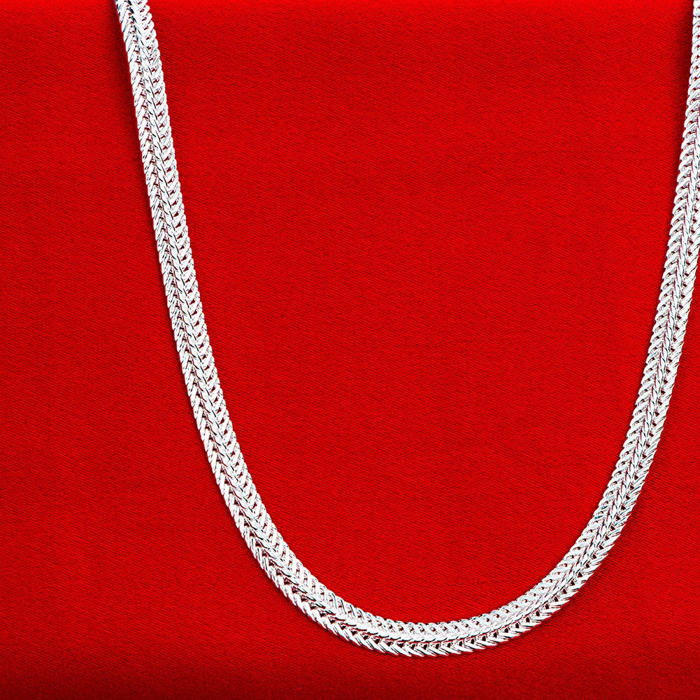925 sterling silver Snake chain Necklace Noble for women men jewelry designer wedding engagement gifts 50cm wholesale price