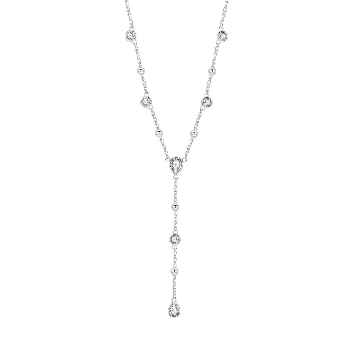 Minimalist Dainty 925 Sterling Silver Heart Lock and Key Y-shaped Chain Necklace 18K Gold Plated Jewelry Gift For Women Birthday