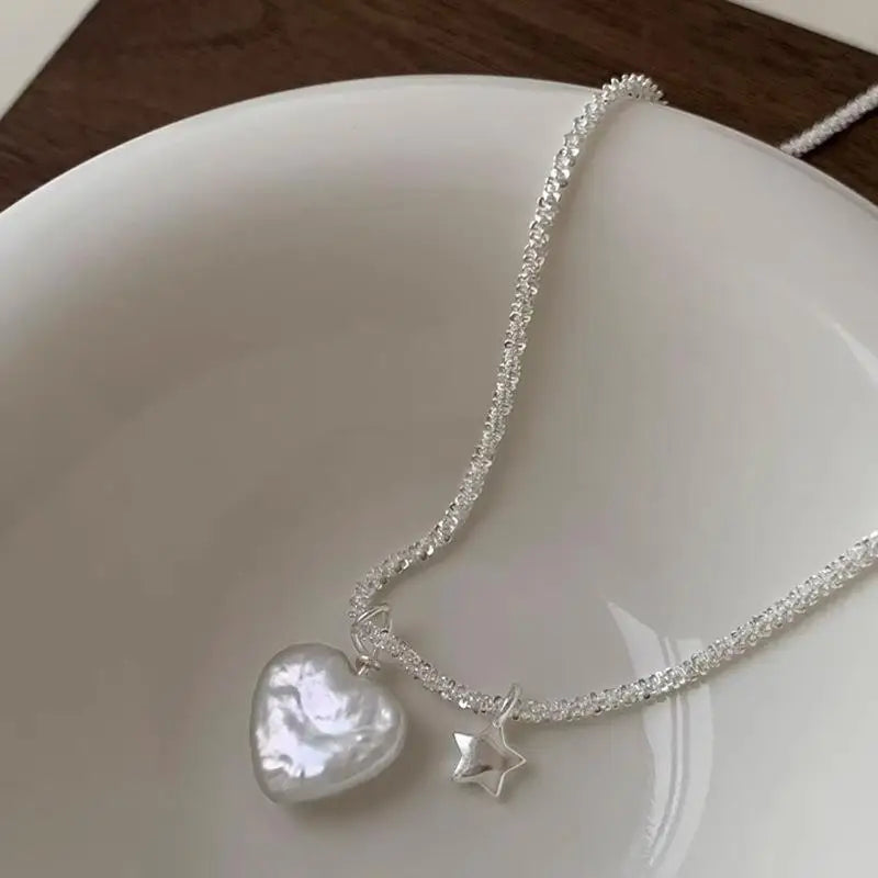 PANJBJ 925 Sterling Silver Line Necklace for Women Girl Fashion Concise  Individuality Jewelry Birthday Gift Dropshipping