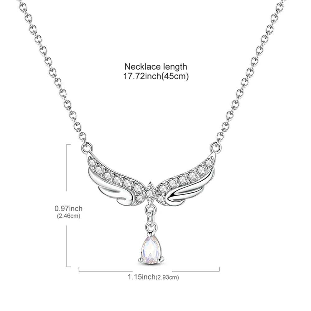 Simple and Elegant 925 Sterling Silver Seashell Teardrop Four-Leaf Clover Star Moon Bible Crystal Lock Necklace Precious Gifts