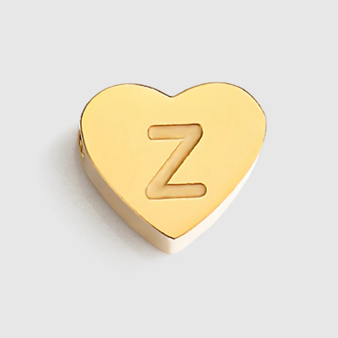 EMANCO Initial Name Heart Shape Pendant for Necklaces Stainless Steel Necklace for Women Bracelet Make Earrings Jewelry