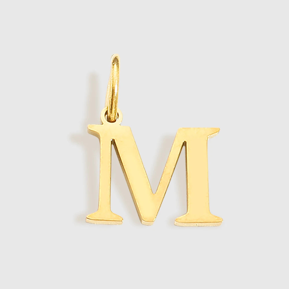 EMANCO Initial Alphabet Pendant Stainless Steel Charms for Making Necklace Minimalism Accessories Women's Jewelry Wholesale