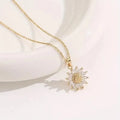 Sunflower necklace Party gift set Mother's Day, Nurses' Day, Thanksgiving, Christmas, fall gifts, anniversaries graduation gifts