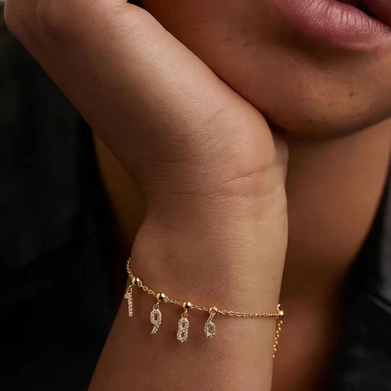 New 925 Sterling Silver Diy Women Necklace Alphanumeric Constellation Charm Personality Charm Free with Choker Fine Jewelry