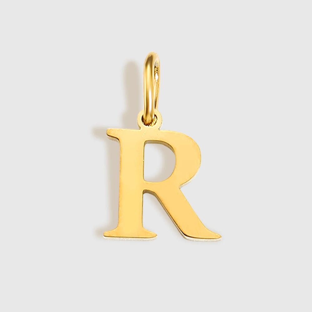 EMANCO Initial Alphabet Pendant Stainless Steel Charms for Making Necklace Minimalism Accessories Women's Jewelry Wholesale