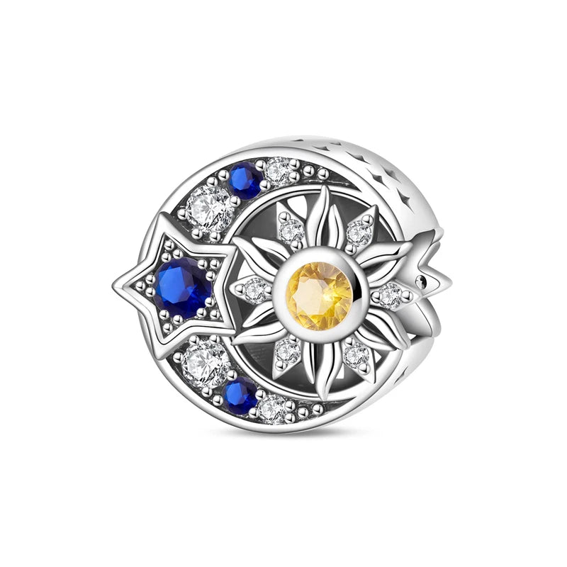 925 Sterling Silver Charms Fit Original Bracelets Star Moon Sun Spaceman Pendant Beads DIY Women Necklaces Jewelry