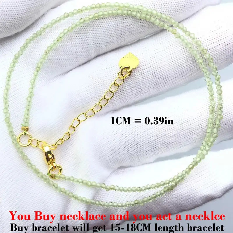 Simple Bohemian Natural Stone Cut the Shiny Beads Necklace Bracelet Set for Women Charms Fashion Female Party Gift Jewelry