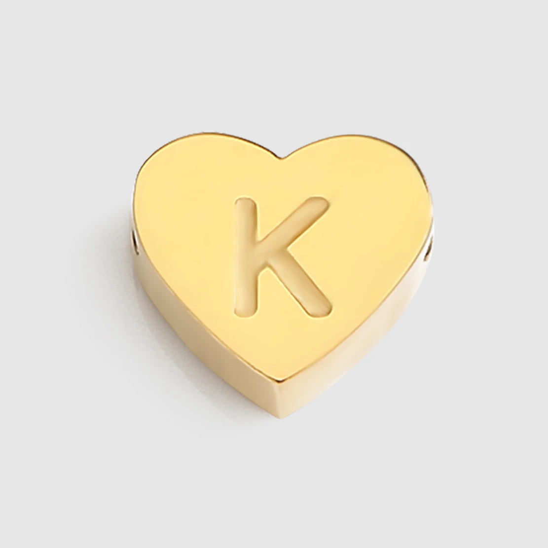 EMANCO Initial Name Heart Shape Pendant for Necklaces Stainless Steel Necklace for Women Bracelet Make Earrings Jewelry