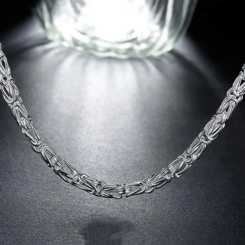 925 sterling Silver 20 Inches Domineering retro faucet men's necklace Luxury Fashion Party Wedding Accessories Jewelry Gifts