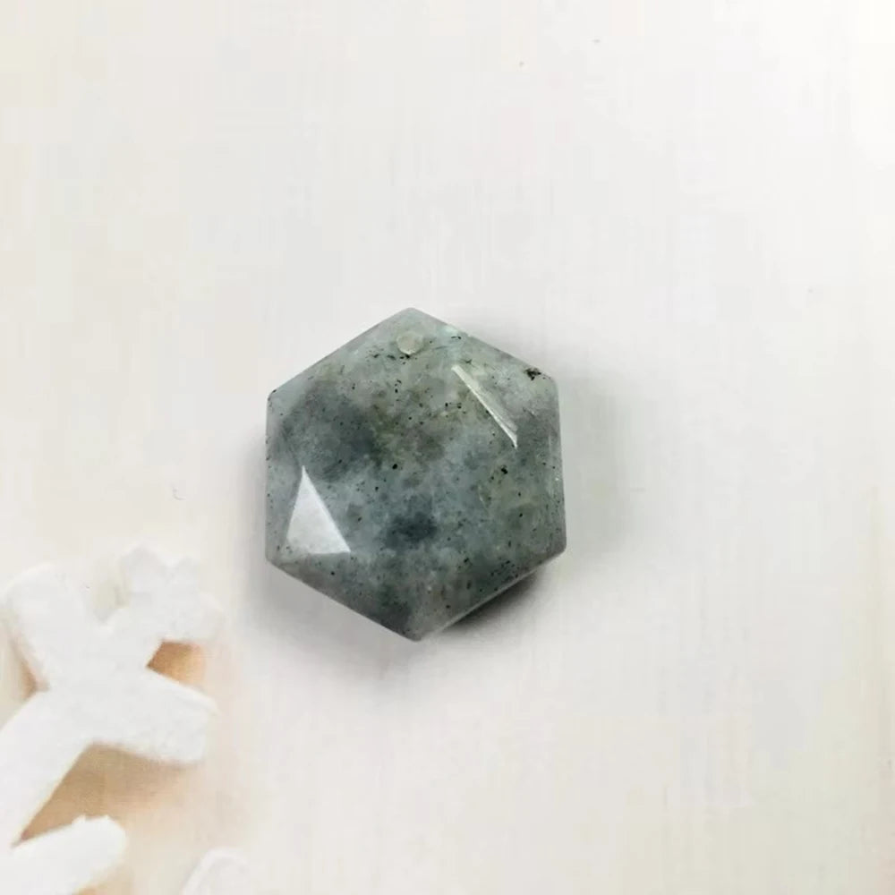 1pcs Obsidian Hexagram Pendant Necklace Energy Stone Healing Amethyst Pendant Necklace for Men and Women Gemstone Jewelry