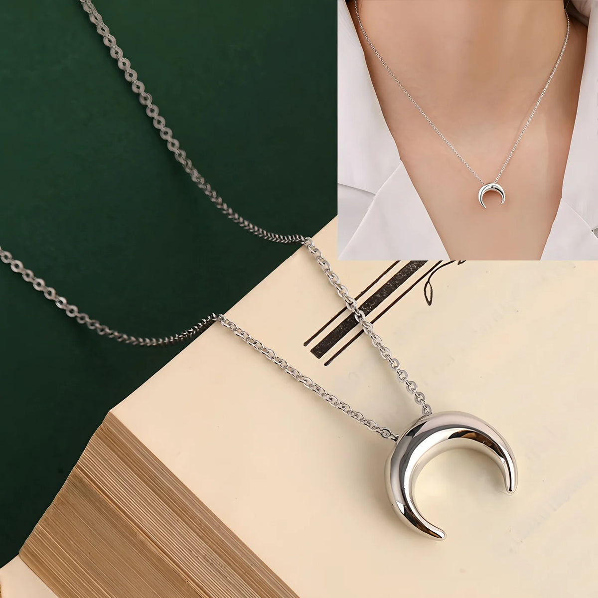 PANJBJ 925 Sterling Silver Line Necklace for Women Girl Fashion Concise  Individuality Jewelry Birthday Gift Dropshipping
