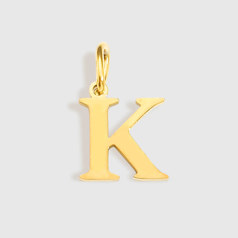 EMANCO Initial Alphabet Pendant Stainless Steel Charms for Making Necklace Minimalism Accessories Women's Jewelry Wholesale