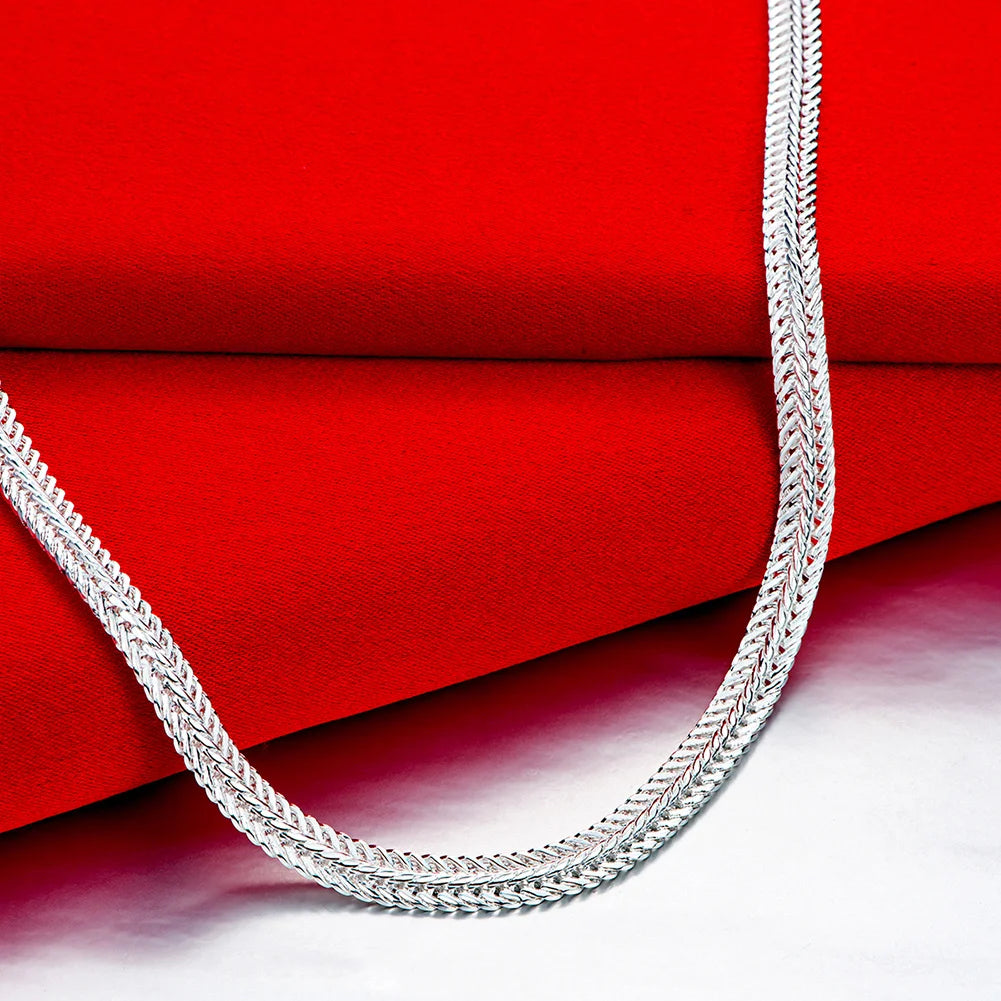 925 sterling silver Snake chain Necklace Noble for women men jewelry designer wedding engagement gifts 50cm wholesale price