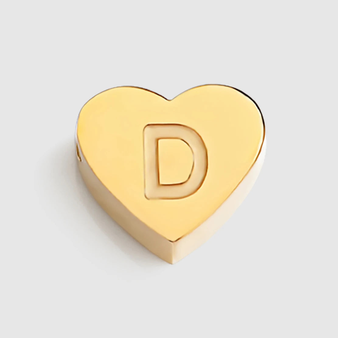 EMANCO Initial Name Heart Shape Pendant for Necklaces Stainless Steel Necklace for Women Bracelet Make Earrings Jewelry